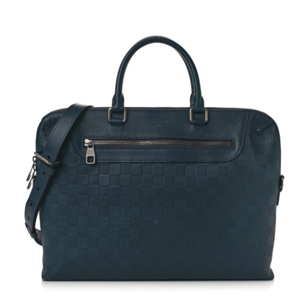 Louis Vuitton Leather Damier Infini Porte-Documents Jour Briefcase Cosmos